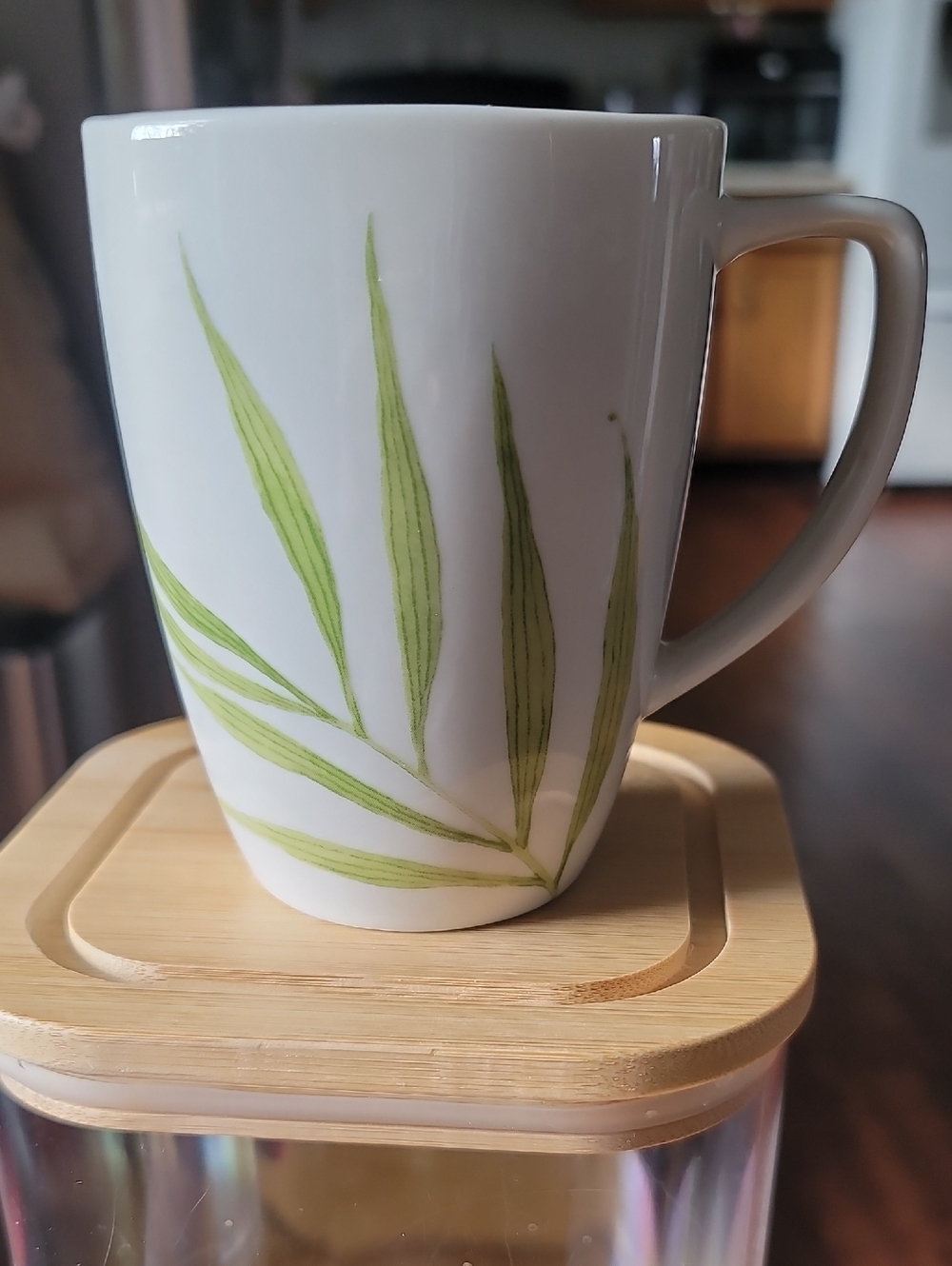Corelle Coordinates Bamboo Leaf Collection Mugs. Set Of 2.